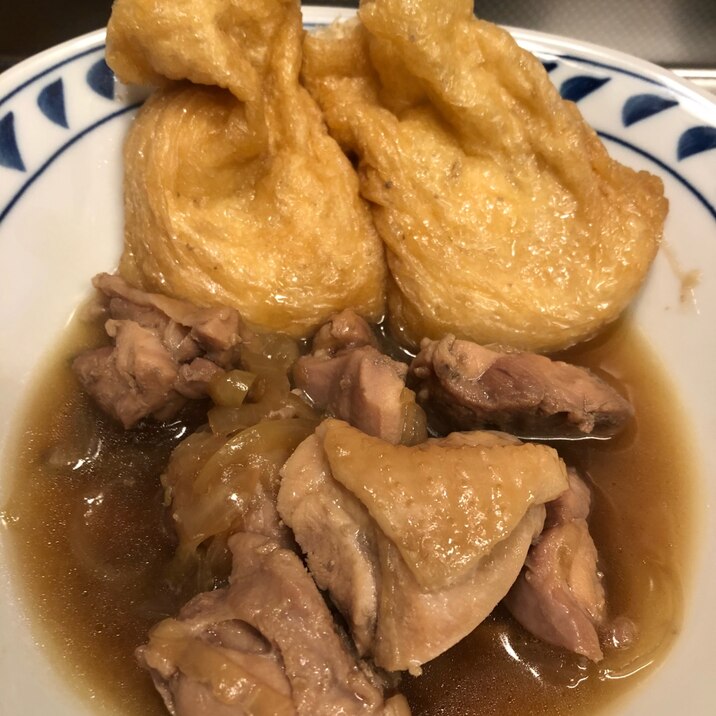 残ったお餅を使って♪鶏肉と餅巾着の煮物^_^